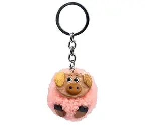 2Kids Toys Bommel-Schlüsselanhänger aus Holz Schwein / ab 3 Jahren