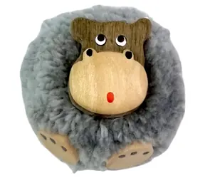 2Kids Toys Holzmagnet großer Pompon Nilpferd
