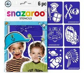 SNAZAROO Vorlagen für Gesichtsbemalung Adventure 6 Stück / ab 4 Jahren 