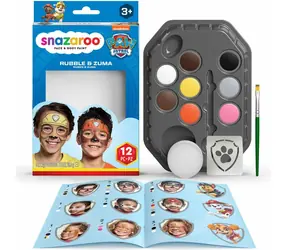 SNAZAROO Set mit 8 Gesichtsfarben Paw Patrol: Rubble & Zuma / ab 3 Jahren 