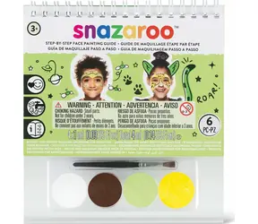 SNAZAROO 4er-Set Gesichtsfarben mit Dschungelmuster / ab 3 Jahren 