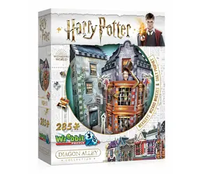 WREBBIT 3D-Puzzle Harry Potter: Quidditch und Zauberstäbe und die tägliche Wahrsagerin / 285 Teile / ab 12 Jahren 