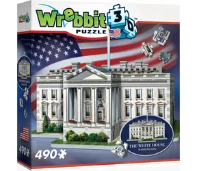 WREBBIT 3D-Puzzle Weißes Haus Washington / 490 Teile / ab 14 Jahren 