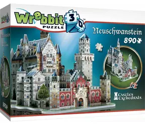WREBBIT 3D-Puzzle Schloss Neuschwanstein / 890 Teile / ab 14 Jahren 