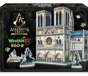 WREBBIT 3D-Puzzle Assassin's Creed UNITY: Notre-Dame / 860 Teile / ab 14 Jahren 