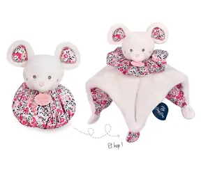 Doudou Muchláček Maus rosa 3in1 / ab 0 Jahren
