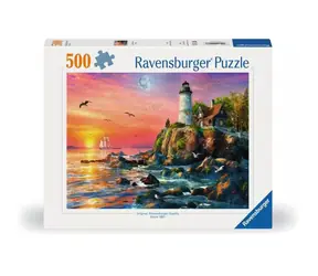 Ravensburger Leuchtturm auf der Klippe / 500 Teile / ab 14 Jahren