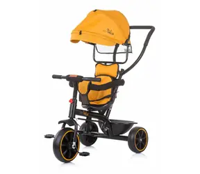 CHIPOLINO Dreirad mit Verdeck Pulse 2in1 Senf / ab 1,5 Jahren / bis 25 kg