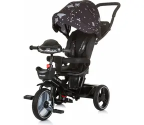 CHIPOLINO Dreirad mit Verdeck Be Active 2in1 Obsidian / ab 1,5 Jahren / bis 25 kg
