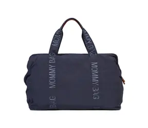 Childhome Wickeltasche Mommy Bag Signature Urban Dark Grey