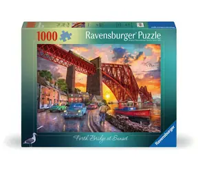 Ravensburger Forth Bridge bei Sonnenuntergang / 1000 Teile / ab 14 Jahren