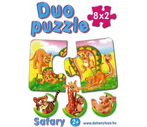 DOHANY Duo-Puzzle Safari / 8x2 Teile / ab 2 Jahren