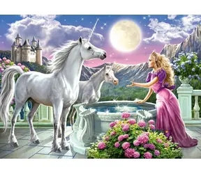 Castorland 13098 Prinzessin und Einhörner / 120 Teile / ab 6 Jahren