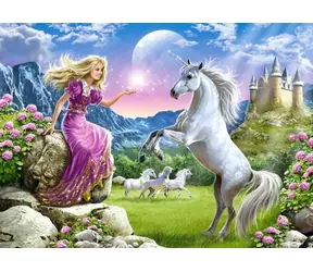 Castorland 018024 Mein Freund das Einhorn / 180 Teile / ab 7 Jahren