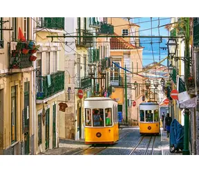Castorland 104260 Straßenbahnen Lissabon, Portugal / 1000 Teile / ab 9 Jahren