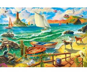 Castorland 104895 Wochenende am Meer / 1000 Teile / ab 9 Jahren