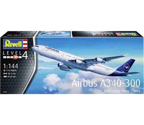 Revell A340-300 Lufthansa Neue Lackierung / Plastikmodell / 1:144