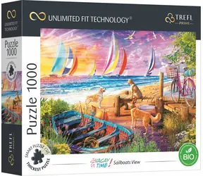 Trefl - Puzzle - UFT Vacay Time: Sailboat View / 1000 Teile / 68,3 x 48 cm / Alter 12+