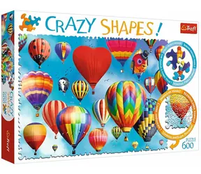 Trefl - Puzzle - Crazy Shapes Farbige Luftballons / 600 Teile / 68 x 48 cm / ab 12 Jahren