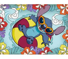 Trefl - Puzzle - Lilo&Stitch: Im Urlaub / 30 Teile / 27 x 20 cm / ab 3 Jahren