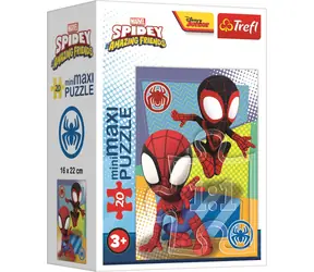 Trefl - Puzzle - Amazing Spidey: Spidey and Spin / 20 Teile / 22 x 16 cm / ab 3 Jahren