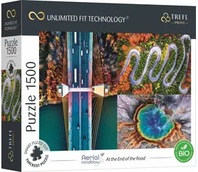 Trefl - Puzzle - UFT Aerial Mindblow: Am Ende der Straße / 1500 Teile / 85 x 58 cm / Alter 12+
