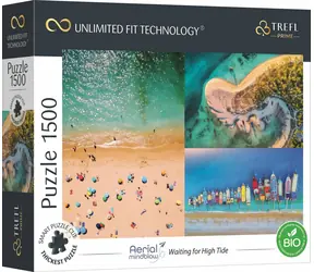 Trefl - Puzzle - UFT Aerial Mindblow: Warten auf die Flut / 1500 Teile / 85 x 58 cm / Alter 12+