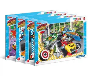 Clementoni Puzzle Mickey and the Racers: Rennen / 15 Teile / ab 3 Jahren