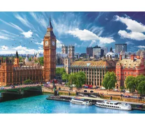 Trefl - Puzzle - Sonniger Tag in London / 500 Teile / 48 x 34 cm / ab 10 Jahren
