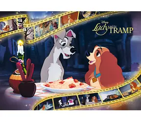 Trefl - Puzzle - Premium PLUS Iconic Moments: Lady and Tramp / 1000 Teile / 68,3 x 48 cm / Alter 12+