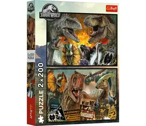 Trefl - Puzzle - Jurassic World / 2x 200 Teile / 41 x 27,5 cm / ab 7 Jahren