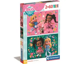 Clementoni PUZZLE Alice's Bäckerei im Wunderland / 2x60 Teile / ab 5 Jahren