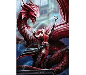 Trefl - Puzzle - Premium PLUS Fantasy Collection: Der Scharlachrote Magier / 1000 Teile / 48 x 68,3 cm / Alter 12+