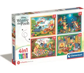 Clementoni PUZZLE Winnie the Pooh 4in1 / 12+16+20+24 Teile) / ab 5 Jahren