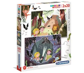 Clementoni PUZZLE Adventure / 2x20 Teile / ab 3 Jahren