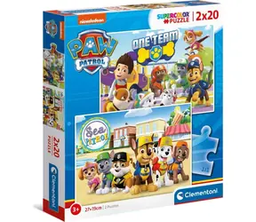 Clementoni PUZZLE Paw Patrol: Wir sind ein Team / 2x20 Teile / ab 3 Jahren