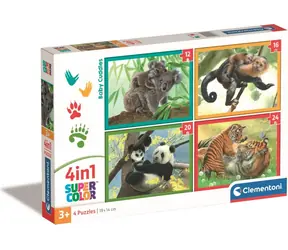 Clementoni PUZZLE Cute Cubs 4in1 / 12+16+20+24 Teile / ab 3 Jahren