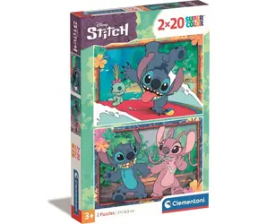 Clementoni PUZZLE Stitch / 2x20 Teile / ab 3 Jahren