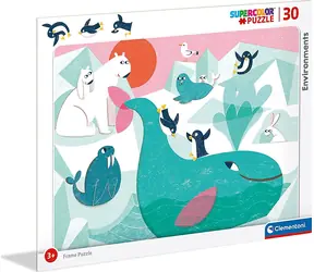 Clementoni PUZZLE Leben jenseits des Polarkreises / 30 Teile / ab 3 Jahren