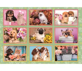 Clementoni PUZZLE Welpen / 180 Teile / ab 7 Jahren 