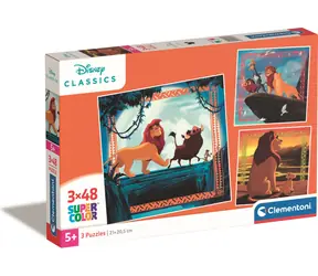 Clementoni PUZZLE Der König der Löwen / 3x48 Teile / ab 5 Jahren