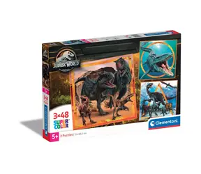 Clementoni PUZZLE Jurassic World / 3x48 Teile / ab 5 Jahren 