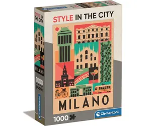 Clementoni PUZZLE Style in the City: Mailand / 1000 Teile / ab 10 Jahren