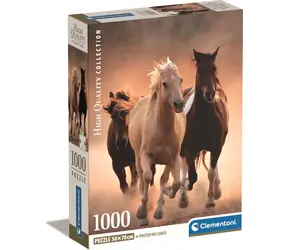 Clementoni PUZZLE Laufende Pferde / 1000 Teile / ab 10 Jahren