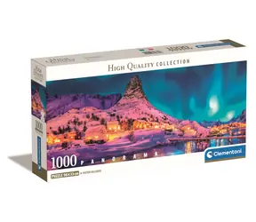 Clementoni Panorama-PUZZLE Polarnacht über den Lofoten / 1000 Teile / ab 10 Jahren