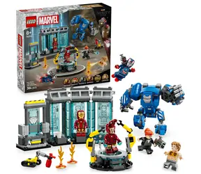 LEGO® MARVEL 76315 Iron Man und sein Labor: Rüstungshalle / Anzahl der Teile: 384 / ab 8 Jahren