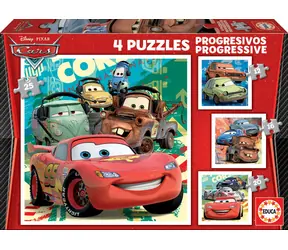Educa Puzzle Cars 2 4in1 / (12 & 16 & 20 & 25 Teile) / ab 3 Jahren