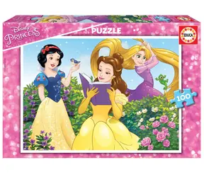 Educa Puzzle Disney Prinzessinnen: Schneewittchen, Bella und Cinderella / 100 Teile / ab 6 Jahren