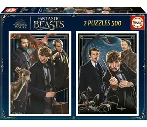 Educa Puzzle Phantastische Tierwesen / 2x500 Teile / ab 10 Jahren