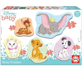 Educa Babypuzzle Disney Tiere 2 - 5in1 (3-5 Teile) / 19 Teile / ab 2 Jahren